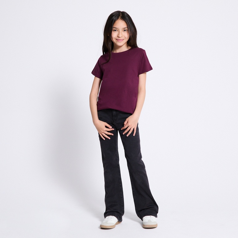 Basic tee "Filippa star" Light Burgundy